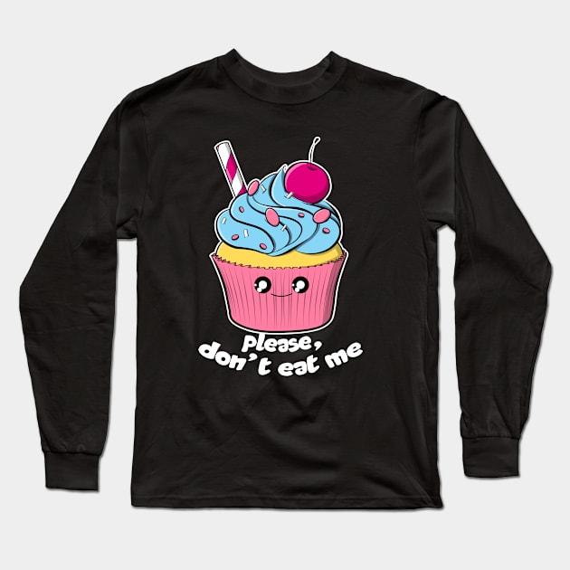 Delicious Cupcake Long Sleeve T-Shirt by shotgun